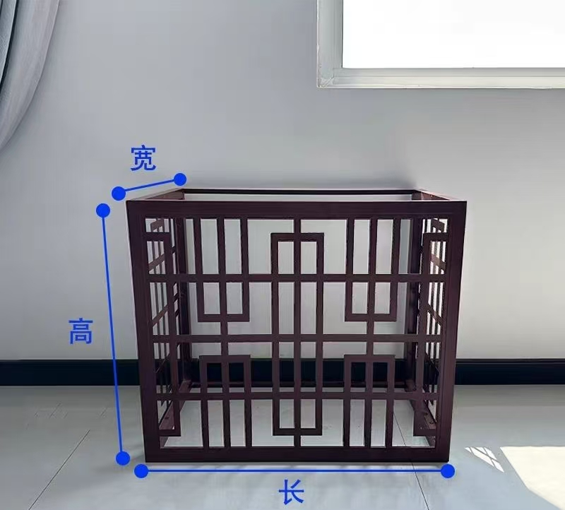 三亚市铝格栅百叶窗镀锌铁板空调罩 - 价格